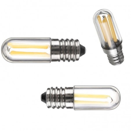 Mini lâmpada LED - regulável - COB - E12 / E14 - 1W / 2W / 4W - para geladeira - 2 peças