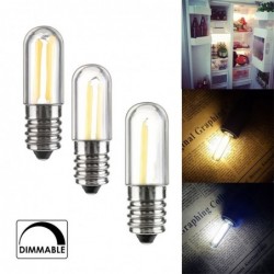 Mini lâmpada LED - regulável - COB - E12 / E14 - 1W / 2W / 4W - para geladeira - 2 peças
