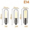 Mini lâmpada LED - regulável - COB - E12 / E14 - 1W / 2W / 4W - para geladeira - 2 peças