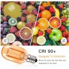 Vintage LED bulb - Edison tube - T22 - 2200K - E12 / E14 - 1W - dimmable - amber glass - 5 pieces