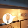 Vintage LED bulb - Edison tube - T22 - 2200K - E12 / E14 - 1W - dimmable - amber glass - 5 pieces