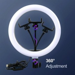 LED selfie ring - fill light lamp - with tripod - for makeup / video / photos - dimmableTripods & stands
