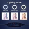 Anel de selfie LED - lâmpada de luz de preenchimento - com tripé - para maquiagem / vídeo / fotos - regulável