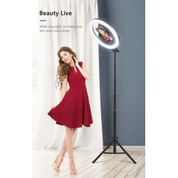LED selfie ring - fill light lamp - with tripod - for makeup / video / photos - dimmableTripods & stands