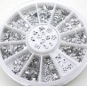 Transparent crystal nail art stickers - with case