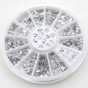 Transparent crystal nail art stickers - with case