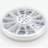 Transparent crystal nail art stickers - with case