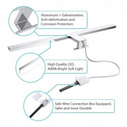 Mirror light - wall lamp - LED - waterproof - 10W - 800LM - 60cm