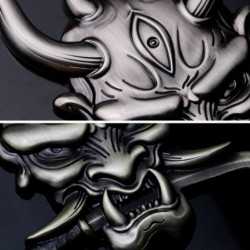 3D warrior - car / motorcycle sticker - metal emblem