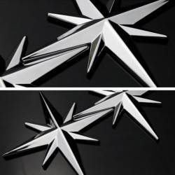 3D star - car / motorcycle sticker - metal emblemStickers