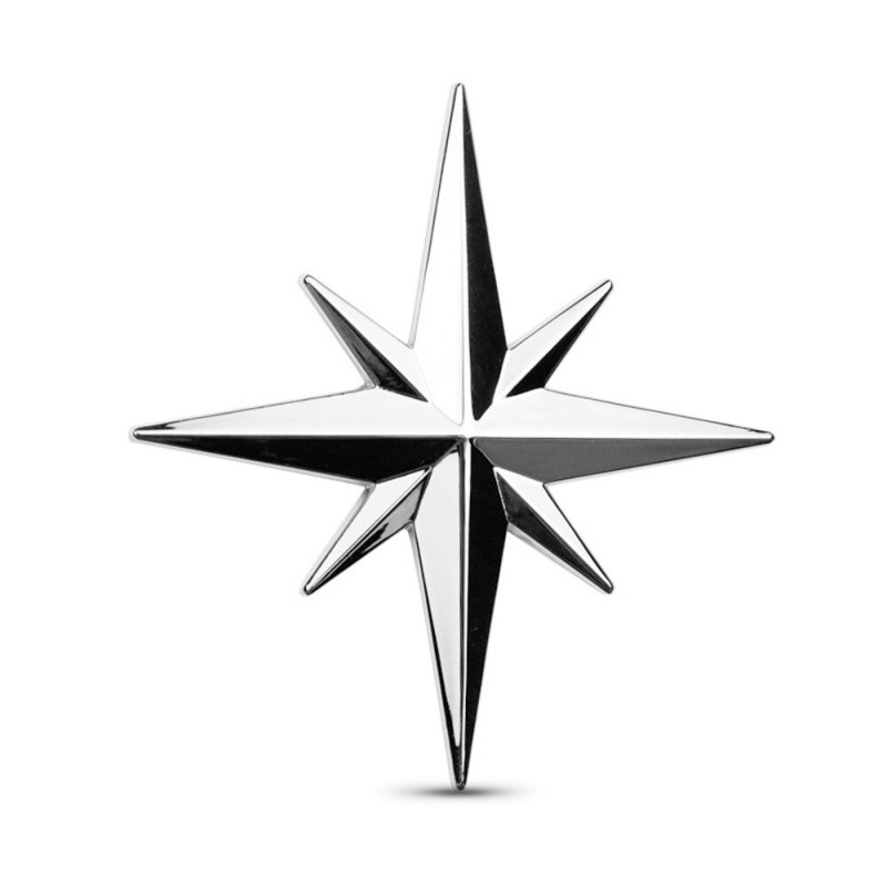 3D star - car / motorcycle sticker - metal emblemStickers
