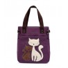 Classic canvas bag with printed cat
