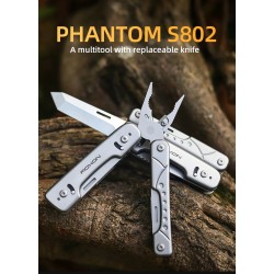 ROXON S802 Phantom - multi tool - pliers / scissors with replaceable knife / wire cutters