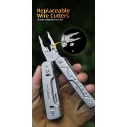 ROXON S802 Phantom - multi tool - pliers / scissors with replaceable knife / wire cutters