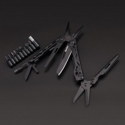 NexTool Black Knight - Ferramenta multifuncional 11 em 1 - alicate dobrável / tesoura / abridor / chaves de fenda