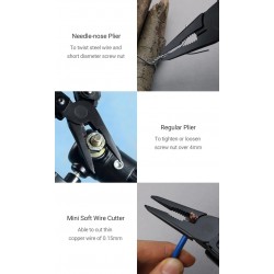 NexTool Black Knight - Ferramenta multifuncional 11 em 1 - alicate dobrável / tesoura / abridor / chaves de fenda
