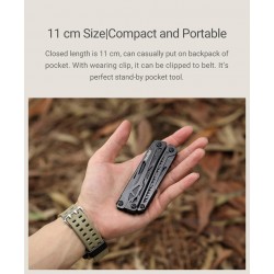 NexTool Black Knight - 11 in 1 multifunction tool - folding pliers / scissors / opener / screwdriversKnives & Multitools