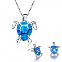 Elegant necklace / earrings with sea turtle - jewellery setJewellery Sets