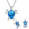 Elegant necklace / earrings with sea turtle - jewellery setJewellery Sets