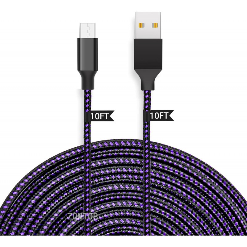 Fast charging cable - data / sync - micro USB / Type-C / ISO - for PS4 / Xbox One Controller - 3m