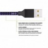 Fast charging cable - data / sync - micro USB / Type-C / ISO - for PS4 / Xbox One Controller - 3m