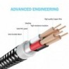 Fast charging cable - data / sync - micro USB / Type-C / ISO - for PS4 / Xbox One Controller - 3m