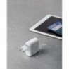 36W - 2-port PIQ 3.0 - type-C - wall charger - with foldable plug