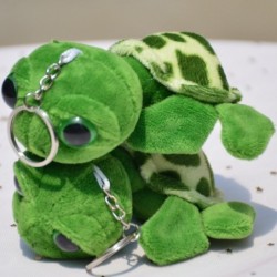 Keychain with a plush sea turtle - 2 piecesKeyrings
