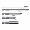 Magnetic alloy drill bits - hex - for electric screwdriver - 1/4" - 50mm / 75mm / 100mm - set - 12 pieces