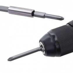 Magnetic alloy drill bits - hex - for electric screwdriver - 1/4" - 50mm / 75mm / 100mm - set - 12 pieces