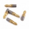 Magnetic screwdriver bits - titanium coated - non-slip - 1/4 inch hex shank - 25mm - 10 pieces