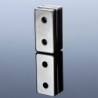 N52 - neodymium magnet - strong countersunk block - 40mm * 20mm * 5mm - with double 5mm hole - 3 pieces