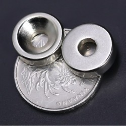 N35 - neodymium magnet - super strong round disc - 15mm * 5mm - with 5mm holeN35