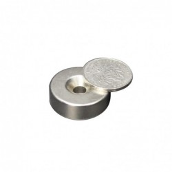 N35 - neodymium magnet - strong round countersunk - with 6mm hole - 30mm * 10mm