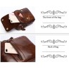 Luxurious crossbody bag - with zippers - genuine leatherBags