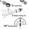 Car multi tool - ratchet wrench set - rotatable - 14 pieces