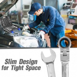 Car multi tool - ratchet wrench set - rotatable - 14 pieces