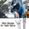 Car multi tool - ratchet wrench set - rotatable - 14 pieces