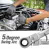 Car multi tool - ratchet wrench set - rotatable - 14 pieces
