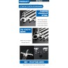 Car multi tool - ratchet wrench set - rotatable - 14 pieces