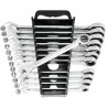 Car multi tool - ratchet wrench set - rotatable - 14 pieces