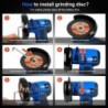 Mini angle grinder - brushless - cordless - for polishing / grinding - 2.0mAh - 18500RPM - 12V