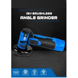 Mini angle grinder - brushless - cordless - for polishing / grinding - 2.0mAh - 18500RPM - 12V