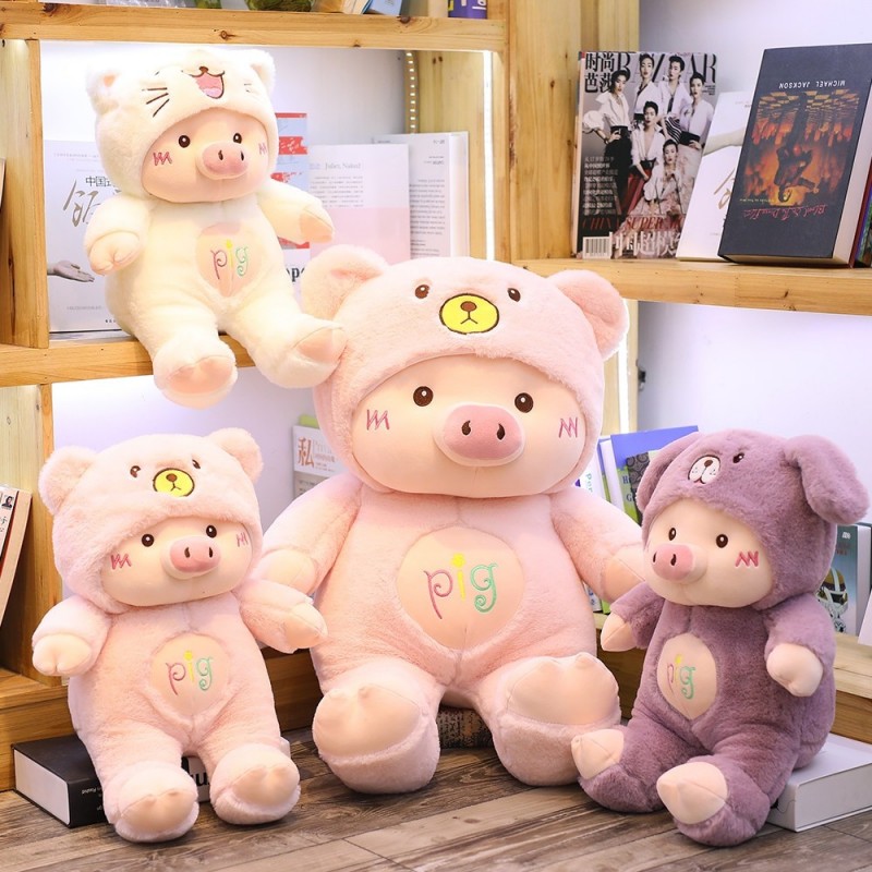Piggy shaped toy - soft plush pillowCuddly toys