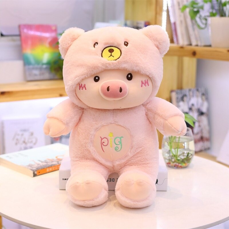 Piggy shaped toy - soft plush pillowCuddly toys