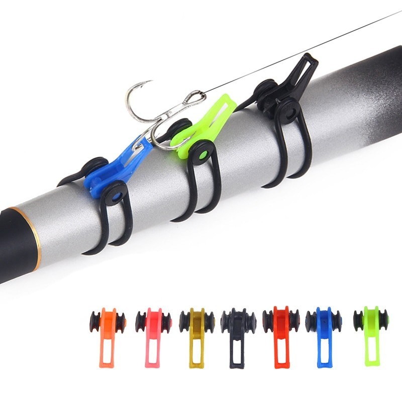 Plastic fishing rod hook - keeper holder lure - 10 pieces Plastic fishing rod hook - keeper holder lure - 10 pieces