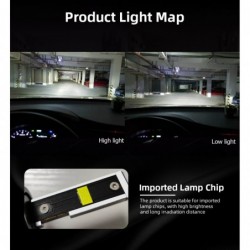 Car headlight - LED Canbus bulb - D1S / D2S / D3S / D4S / D2R/ D4R - 90W - 12V - 10000LM - 6000K - 2 piecesLED
