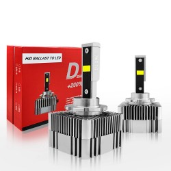 Car headlight - LED Canbus bulb - D1S / D2S / D3S / D4S / D2R/ D4R - 90W - 12V - 10000LM - 6000K - 2 piecesLED