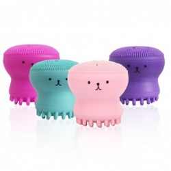 Silicone face cleansing brush - octopus shape