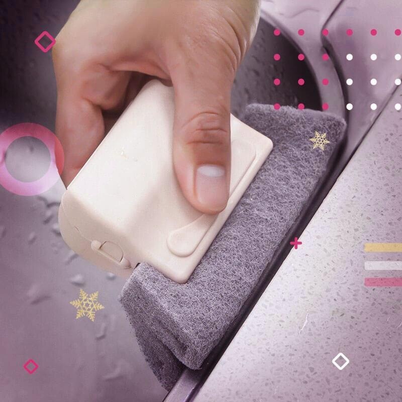 Window groove cleaning brush - for corners / gaps